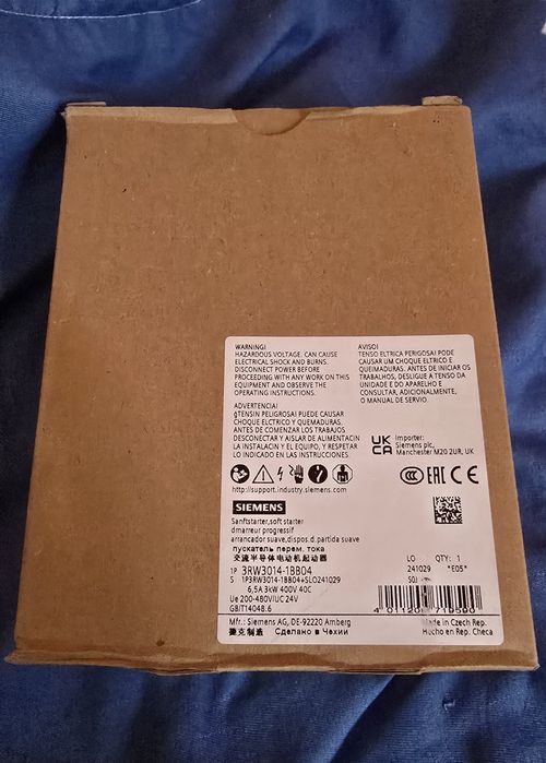 SoftStart SIEMENS SIRIUS 3RW3014-1BB04 3 kW NOWY!