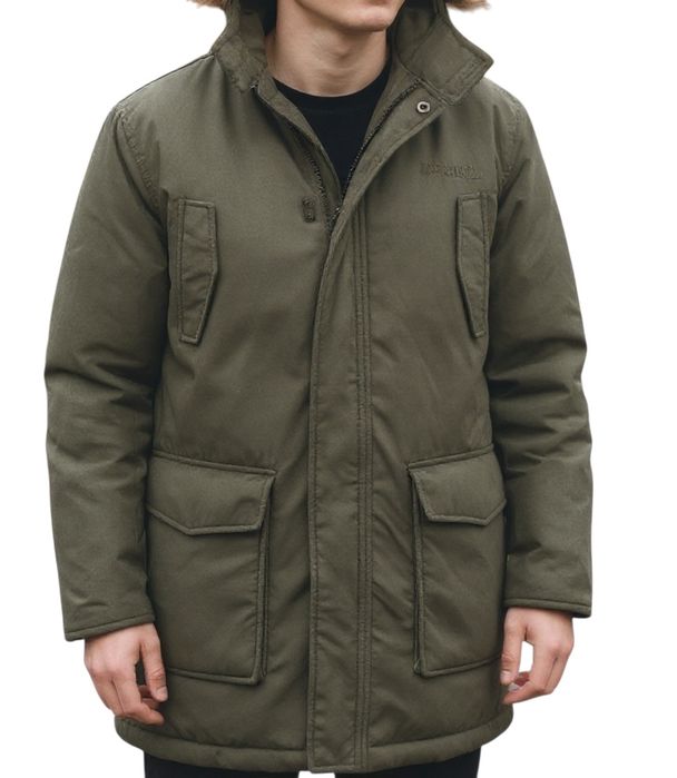 Ciepla gruba kurtka parka review Rozmiar L męska