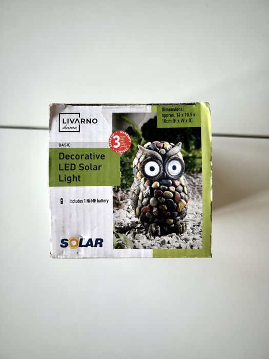 Lampa solarna ogrodowa sowa Livarno Home 14 cm
