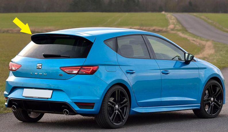 Aleron/Aileron + Aba frontal + Embaladeiras Seat Leon 5F 5 Portas