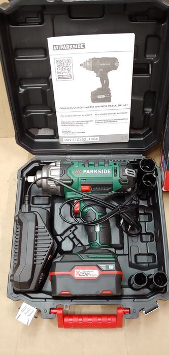 Оригінал мощный 400нМ аккумуляторный гайковерт с Германии Parkside PASSK 20/гайкокрут акумуляторний