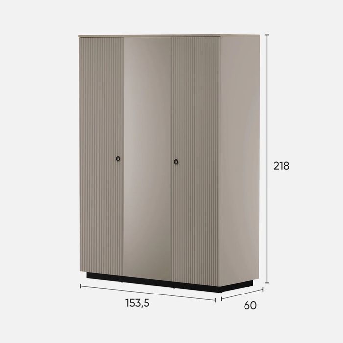 DOMINICA Szafa ryflowana do sypialni