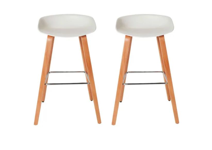 2 bancos altos  brancos