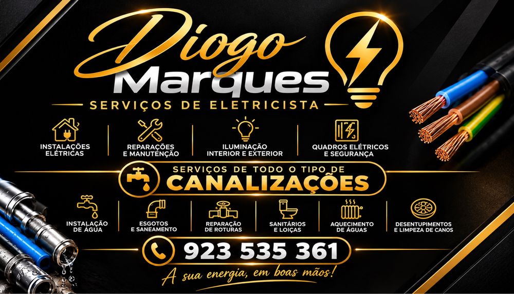 Servicos de eletrecidade e canalizacao