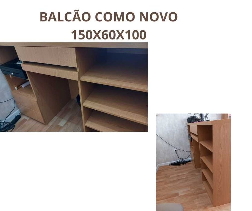 Balcão de Loja 150x60x100 (Estado Novo)