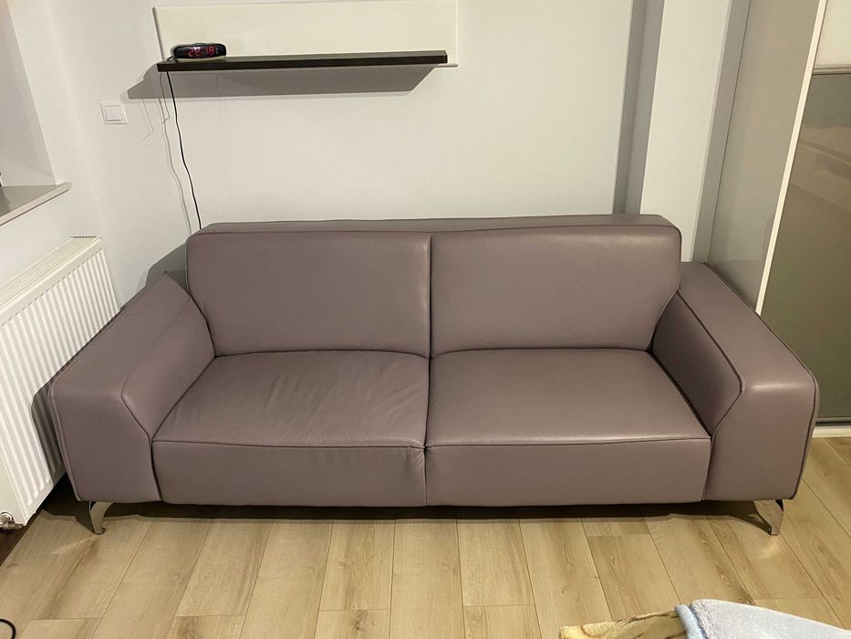 sofa na sprzedaż skóra naturalna dł. 215 cm