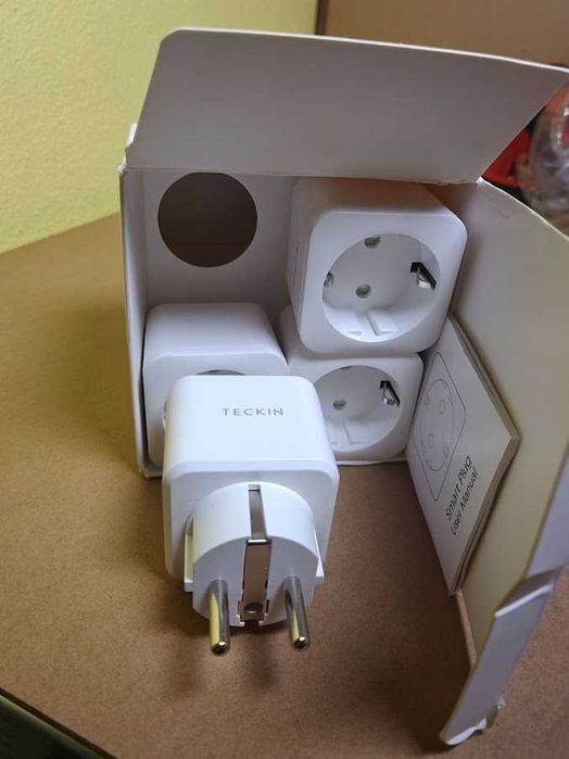 Pack 4 Tomadas Inteligentes Smart Plug Wi-Fi Teckin SP21 16A Alexa (Novo)