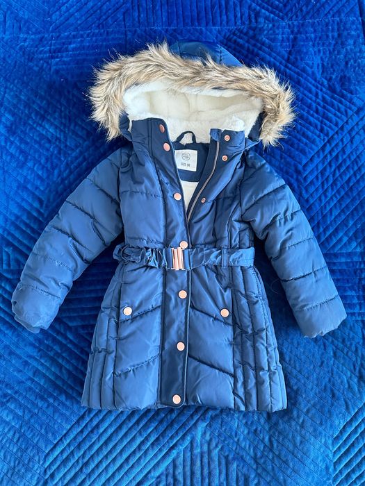 Kurtka zimowa dziecięca 98 granatowa