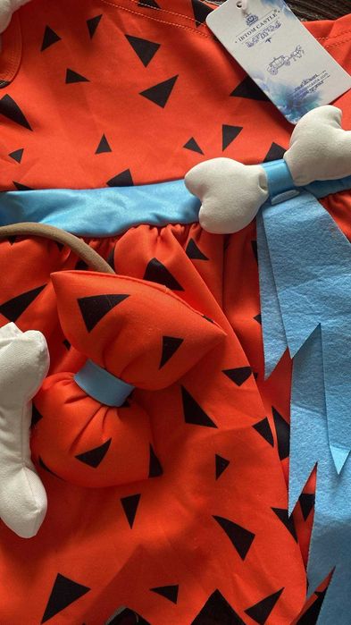 Strój jaskiniowca dla dziewczynki 70 cm kostium karnawałowy Flinston