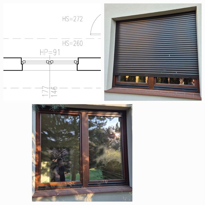 Okna z lub bez  rolet  drewniane do demontażu lub po Wrocław orzec