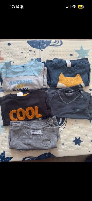 Paka ubranek dla niemowlaka r.62
