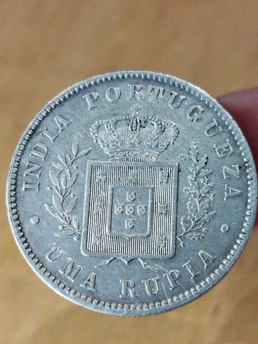 1881 - India - D. Luís I - Uma rupia - Prata
