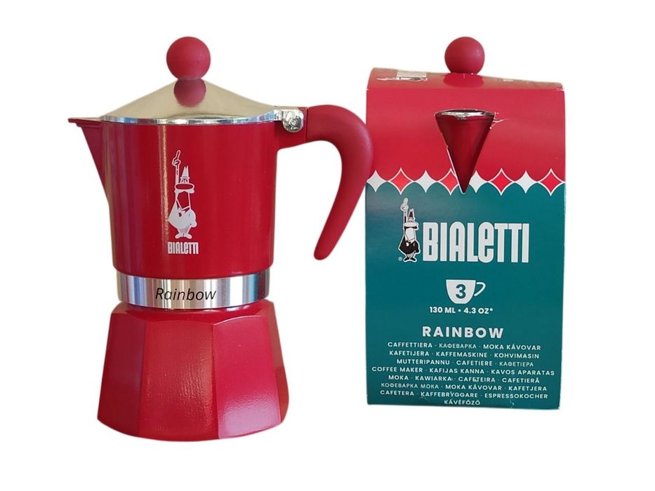 Bialetti Break Rainbow гейзерная кавоварка кофеварка на 3 чашки 130 мл