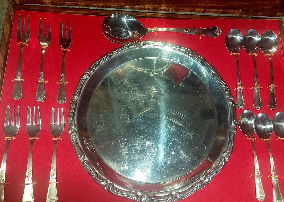Conjunto de serviço de bolo novo