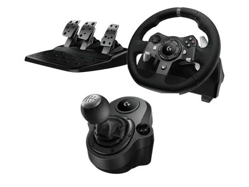 Ігровий комплект 3x: Logitech G920 Кермо + педалi + коробка передач