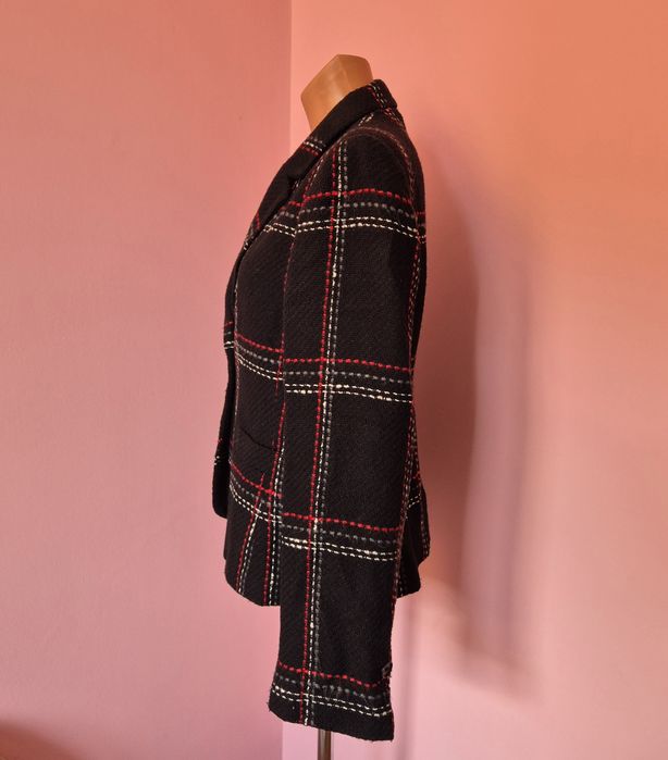 Żakiet damski duża krata 42