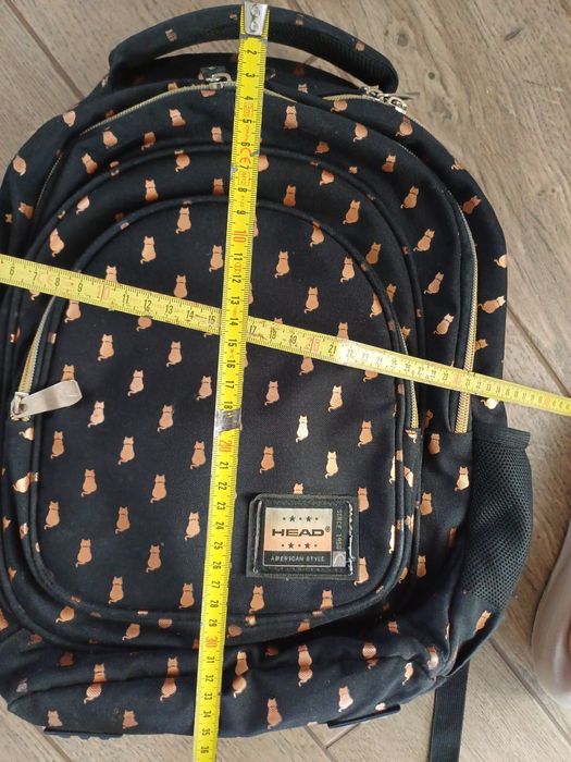 Plecak szkolny czarny dla dziewczynki Head.