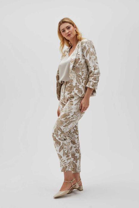 Marynarka damska wzór roślinny rozmiar M