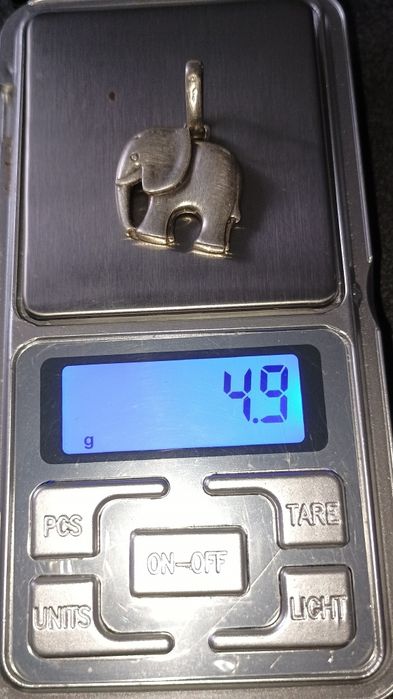 Wisiorek słoń 925