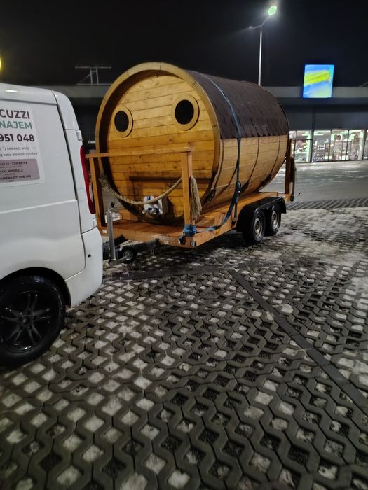 Mobilna sauna na prąd wynajem impreza kawalerski panieński