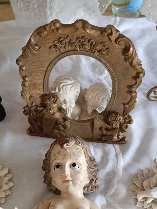 Figuras lindíssimas: Menino Jesus e 4 Anjinhos