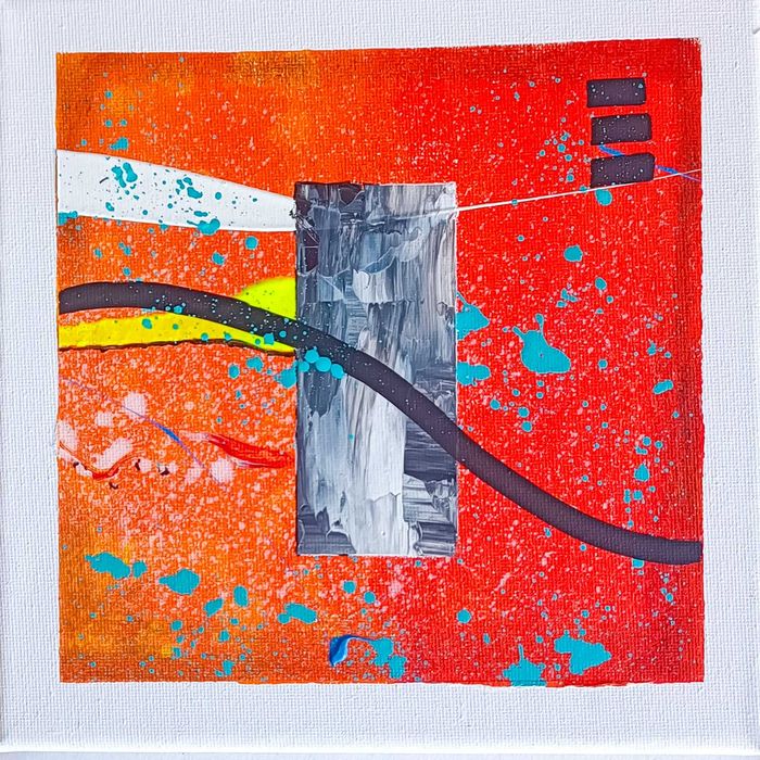 3 Quadros Decorativos Abstrato Contemporâneo