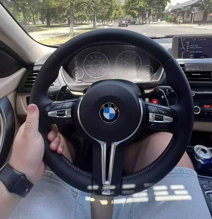 ‼️ Шкіряне M Кермо BMW Premium ‼️Ціна разом з подушкою! Спортивний Руль Наппа M3 Style для БМВ F30 F31 F32 F33 F36 F20 F21 F10 F11 F25 F15