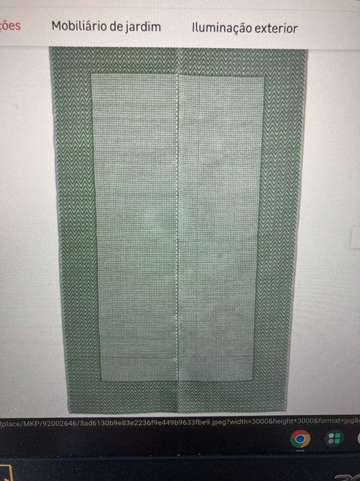 Tapete de exterior / jardim 120x180 cm verde - nova