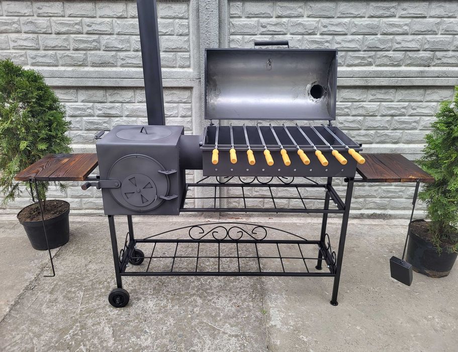 ГАРАНТИЯ! -17%! 3/5 мм! Мангал Барбекю / Коптильня / Печь под Казан