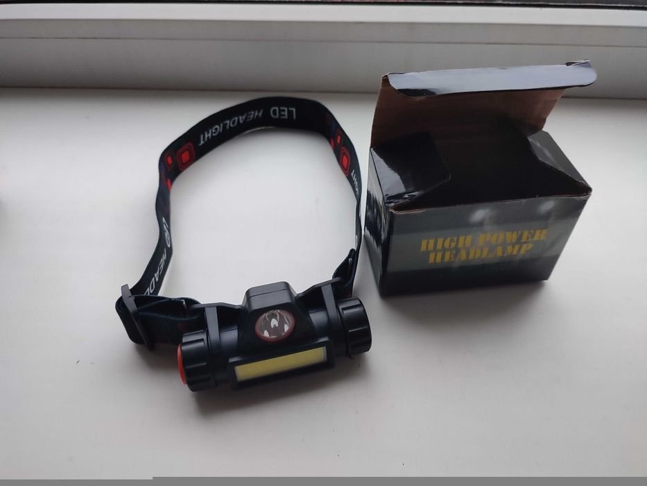 Налобный фонарь BL-8101 LED с магнитом и встроенным аккумулятором