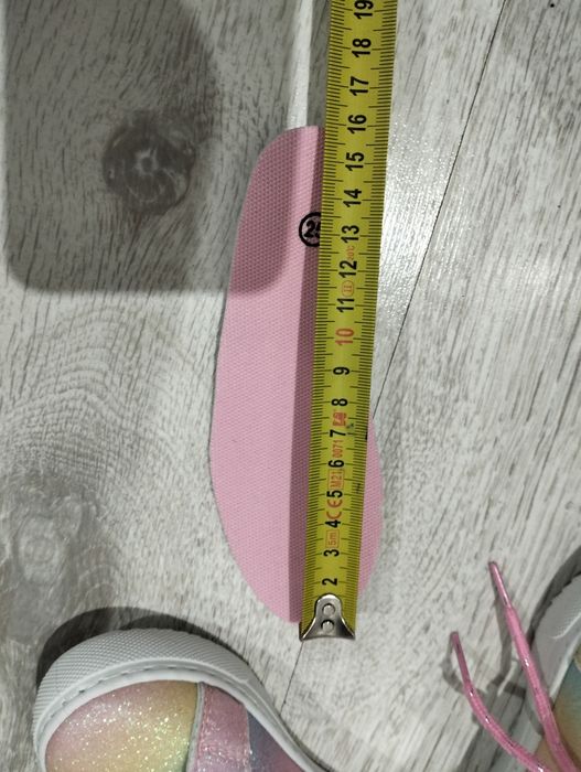 Nowe tęczowe brokatowe trampki roz 25