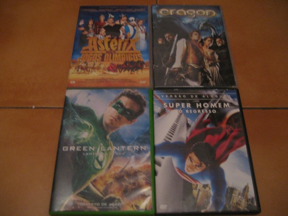 Dezenas de DVDs de filmes de todos os géneros (F-O)