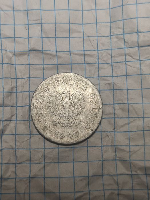 1 zł 1949 - 1 zł 1965 - 2 zł 1960 ціна за 3 монети
