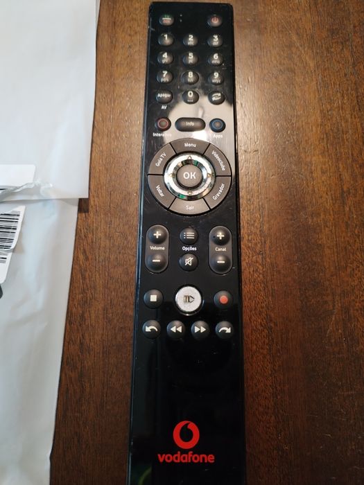 Comando de TV da Vodafone.