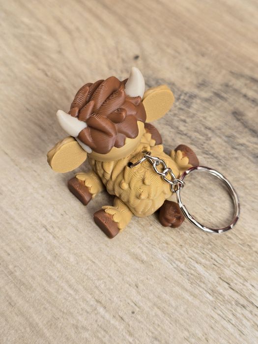 Breloczek 3D Szkocka Krówka - Brelok Druk3d fidget Keychain mixGadzet