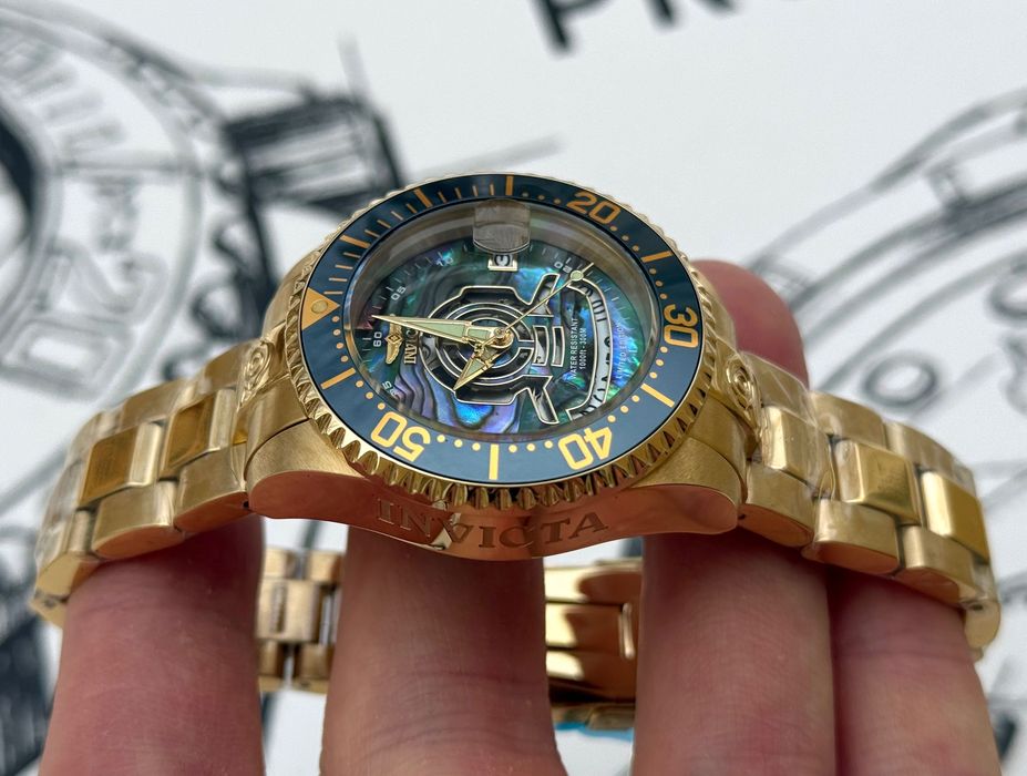 Жіночий годинник Invicta 23456 Grand Diver Abalone Automatic 38 mm.