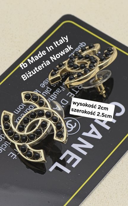 Kolczyki cc chanel 2cm
