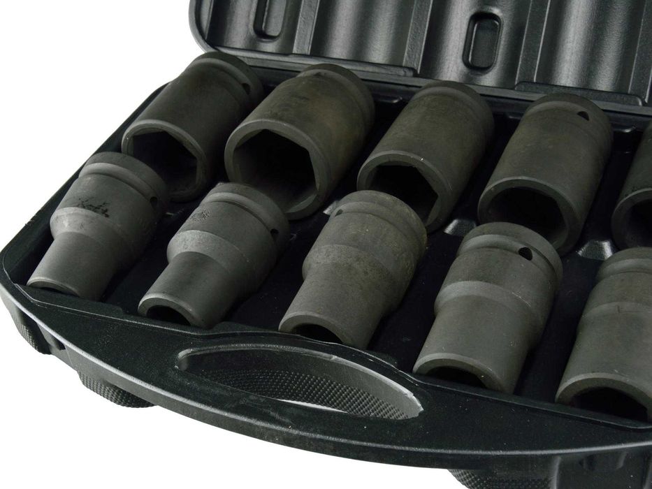 Nasadki udarowe 1" cal klucze nasadowe CRV 10EL zestaw nasadek 17-41mm