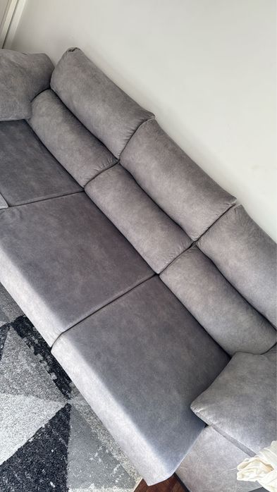Vende-se sofá em L com Chaise Longue e Encostos Retráteis – Excelente Estado