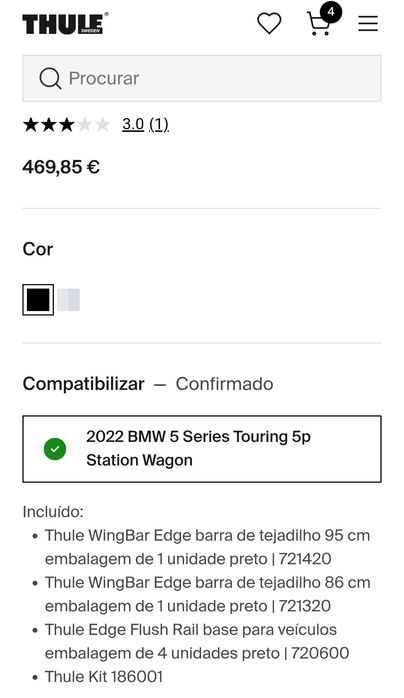 Barras tejadilho Thule edge Bmw 5 (g61)

Entrega em Vila Franca de xira ou via ctt