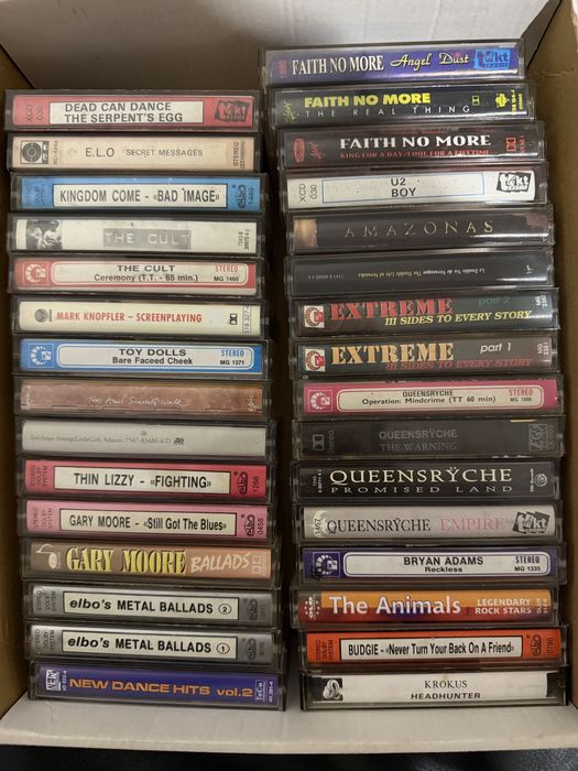 Sprzedam Kasety magnetofonowe! Kult Siekiera Dżem Nalepa  Led Zeppelin Camel Metallica Black Sabbath
