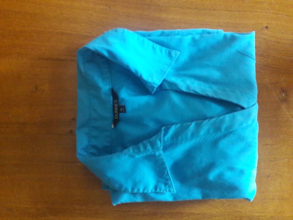 Dunnes lekka, kobieca bluzka morski błękit elastic r 14 i L lub 40/42