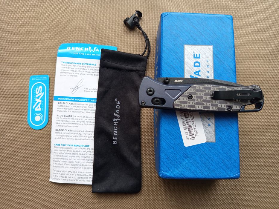 Брелок компактний EDC Benchmade 535 M390 alu T6