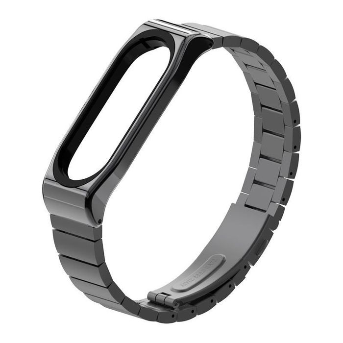 Bransoleta Steelband Do Xiaomi Mi Band 5 / 6 Black
