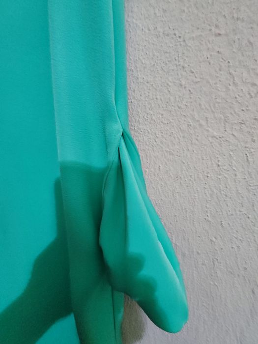 Vestido cerimônia verde água Tamanho M Da Frnch