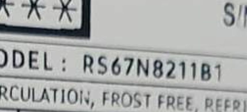 Wyświetlacz lodówki Samsung RS 67N8211B1