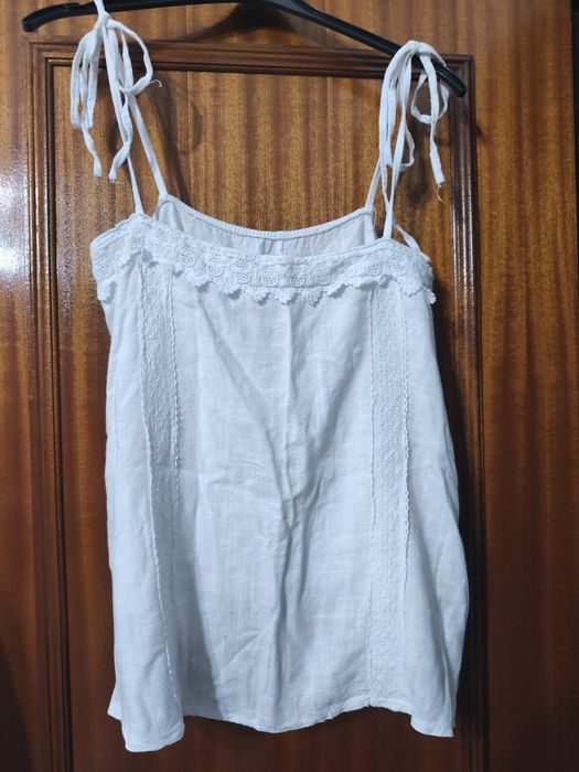Blusa de alças branca