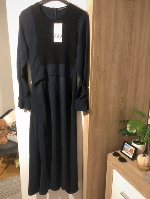 Sukienka zara granatowo czarna nowa z metką