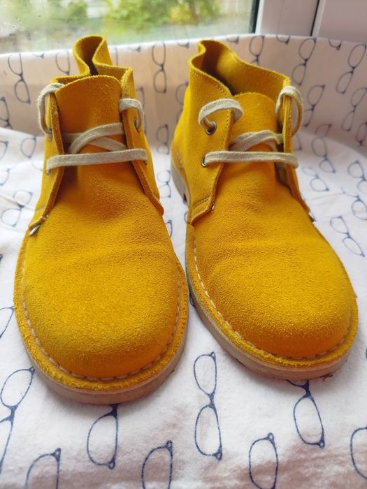 Черевики, ботинки дезерти натуральні повністю ATXA 37 р 24,5 см жовт