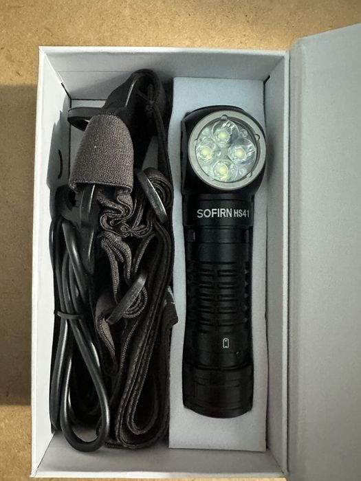 Налобний ліхтар Sofirn HS41 з АКБ 21700 usb type-c QC2.0